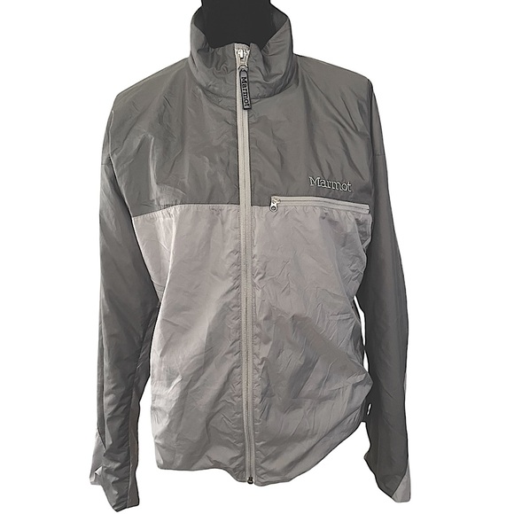 Marmot Other - Marmot Driclime men’s windbreaker full zip lightweight jacket size M gray